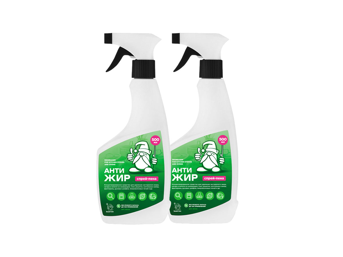 АнтиЖир-спрей "Белый Гном" по 2шт/500мл*3
