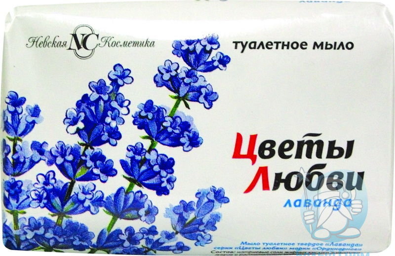 Туалетное мыло "Цветы любви" (лаванда) 90гр*72