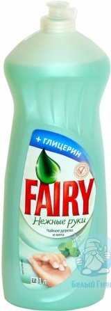"Fairy" жидкость для мытья посуды Нежные ручки Чайное дерево и мята 1л*10