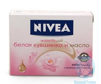 Крем-мыло Nivea "Белая кувшинка и масло" 100гр*36