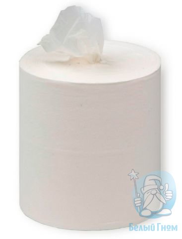 Рулонные бумажные полотенца с ЦВ целлюлоза (белый) 1-сл. 300м*6