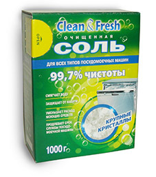 "Clean&Fresh" Соль для  посудомоечных машин 1кг