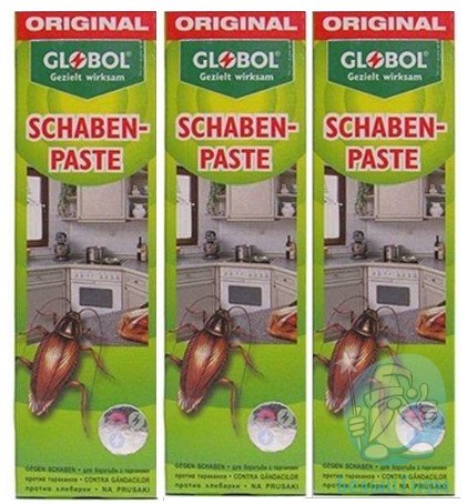 Globol (Глобол) - Гель от тараканов - 3 штуки в наборе (в тубе 75гр) Германия